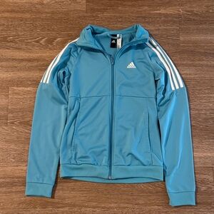 Adidas Light Blue Zip-Up Jacket